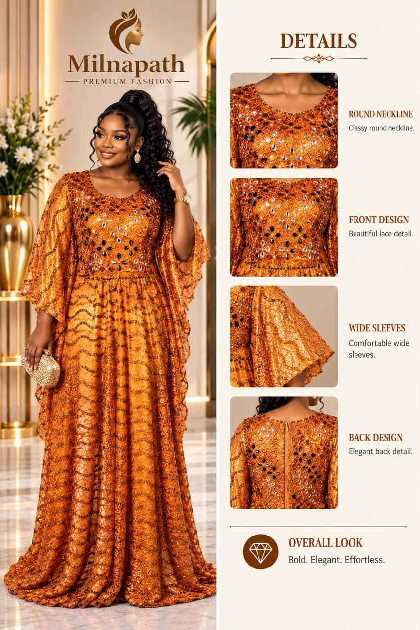 African luxury gown