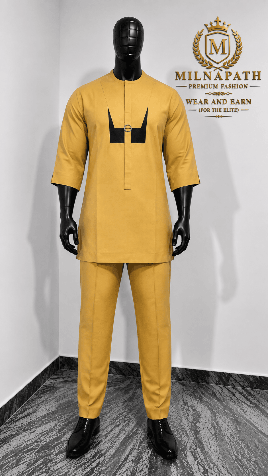 The Elite Badge Frame Kaftan