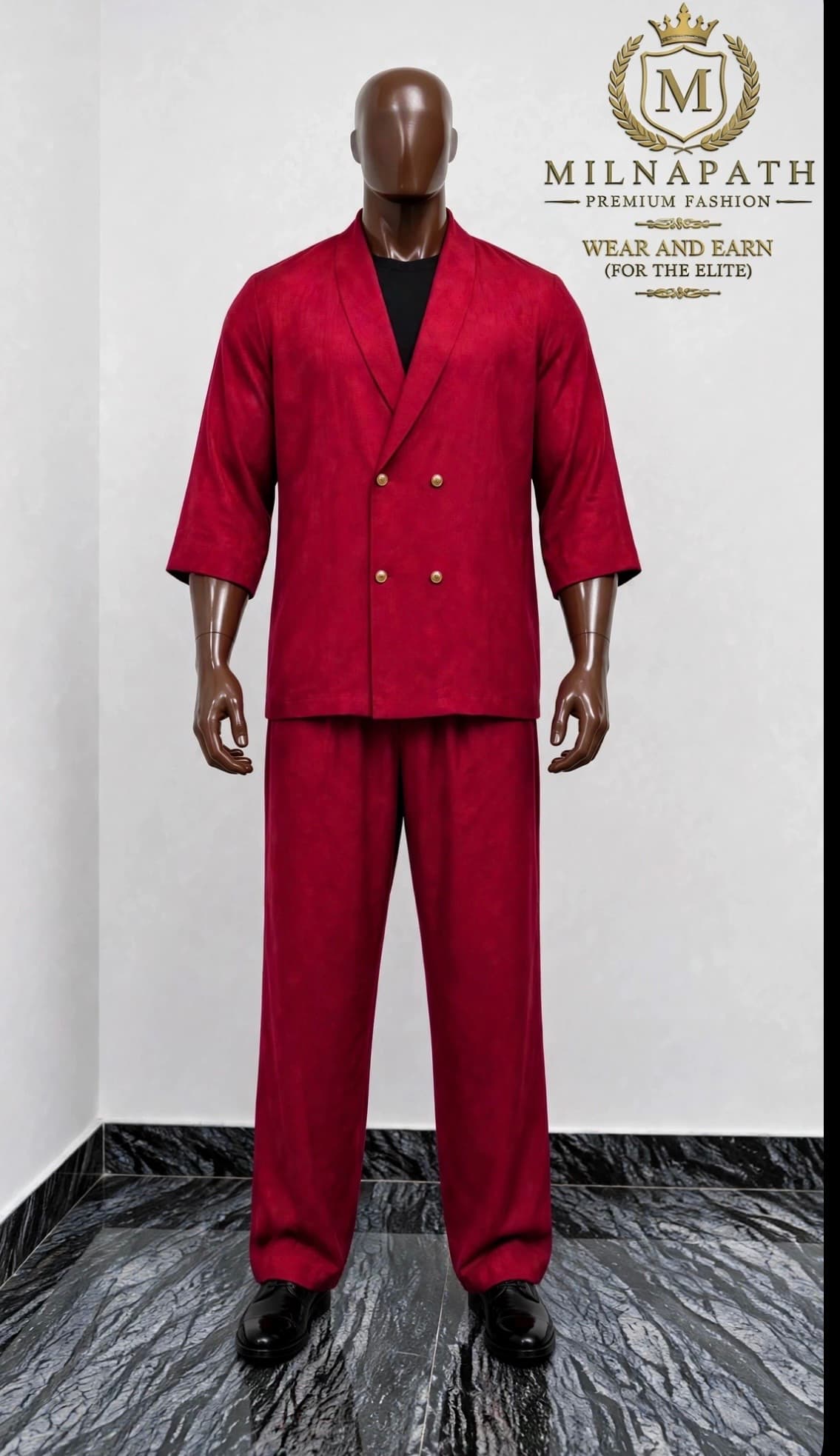 The Crimson Blazer Kaftan