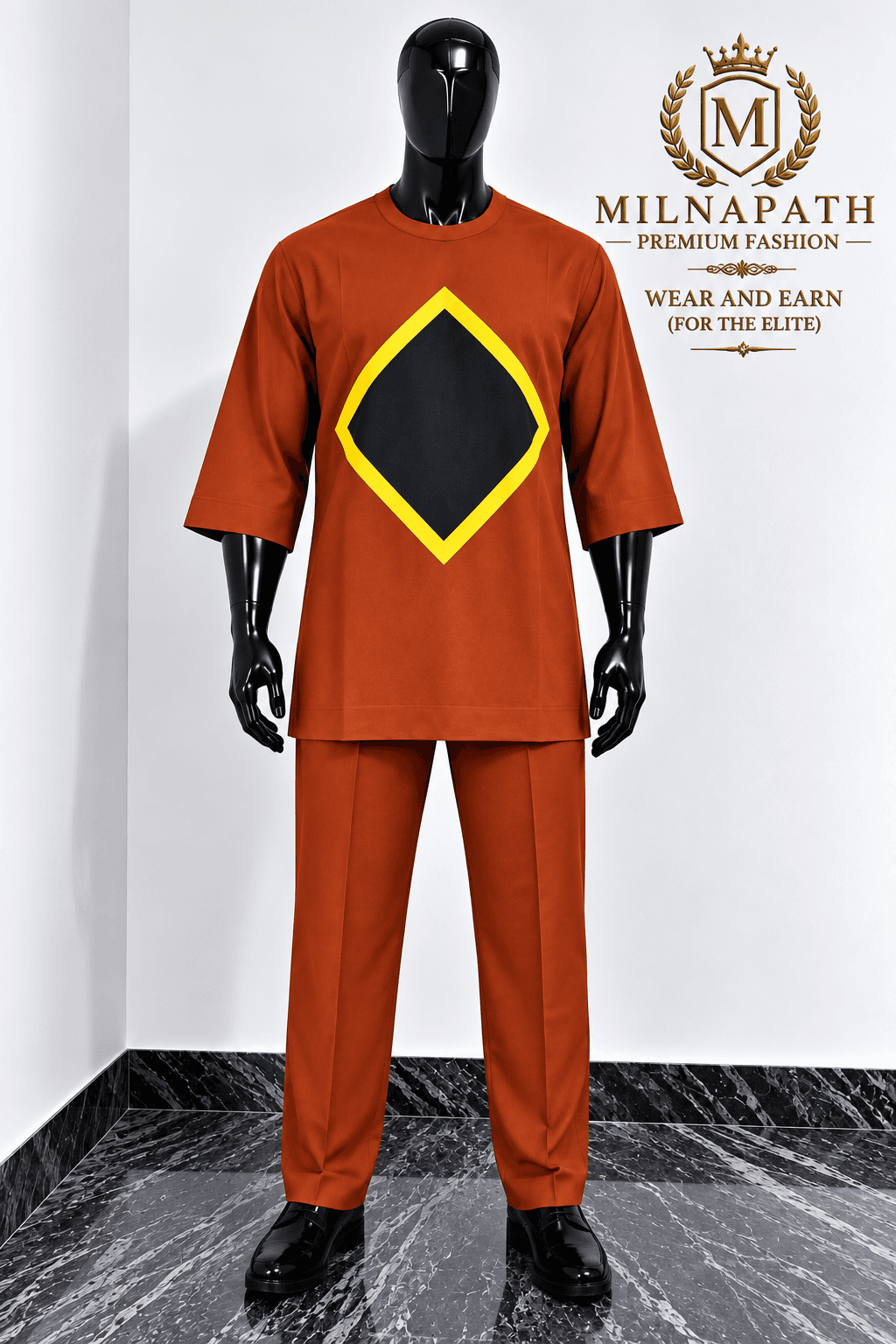 Royal Diamond Panel Kaftan