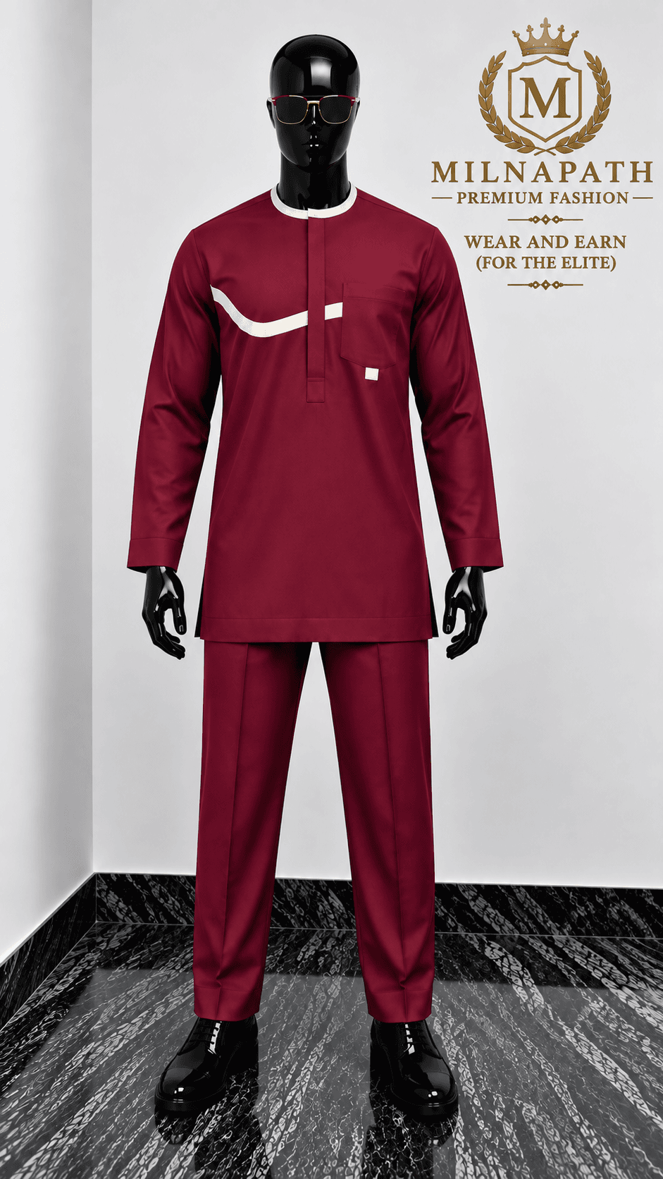 Premium Signature Stripe Kaftan