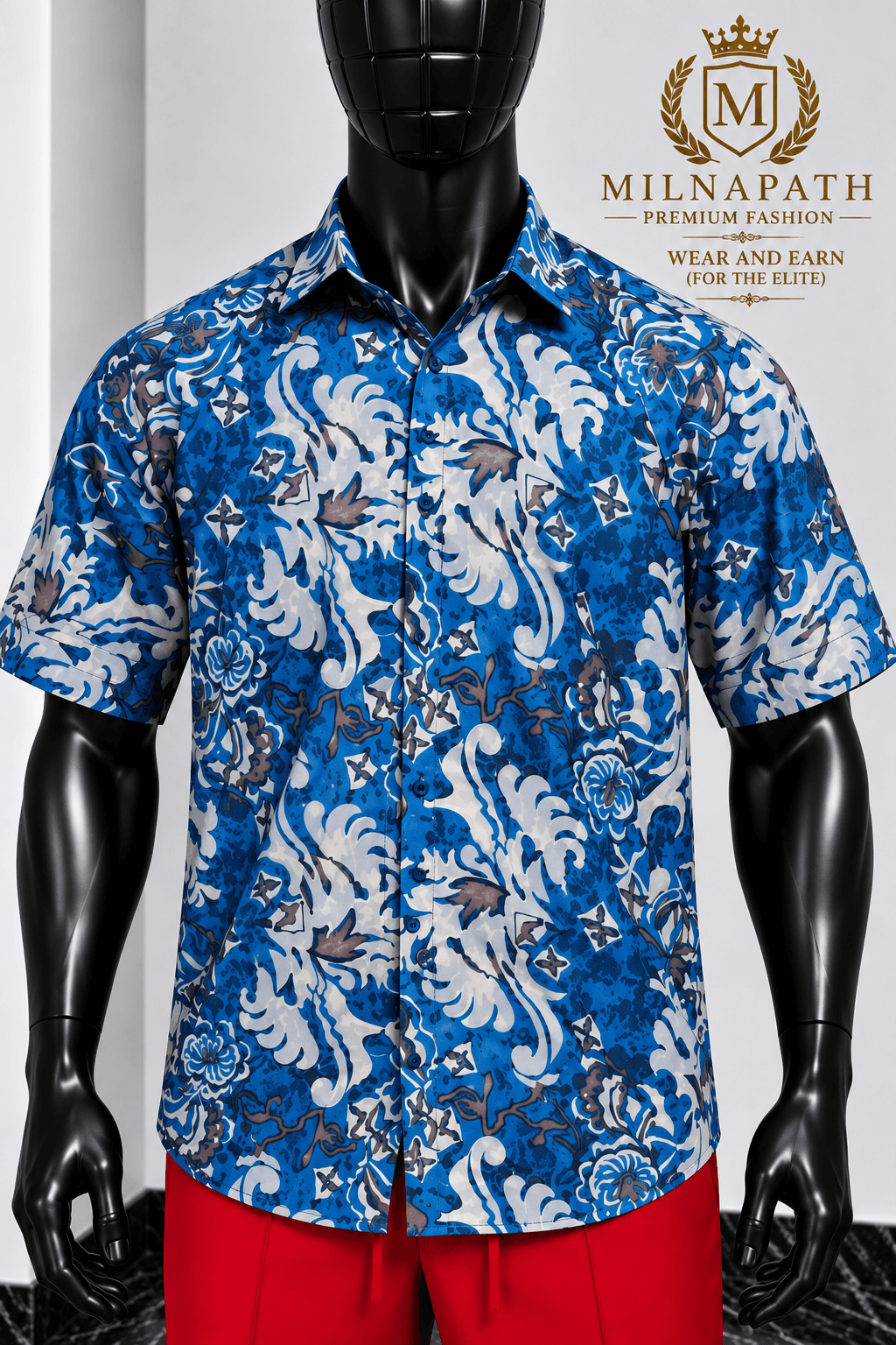 Regal Blue Mosaic Shirt