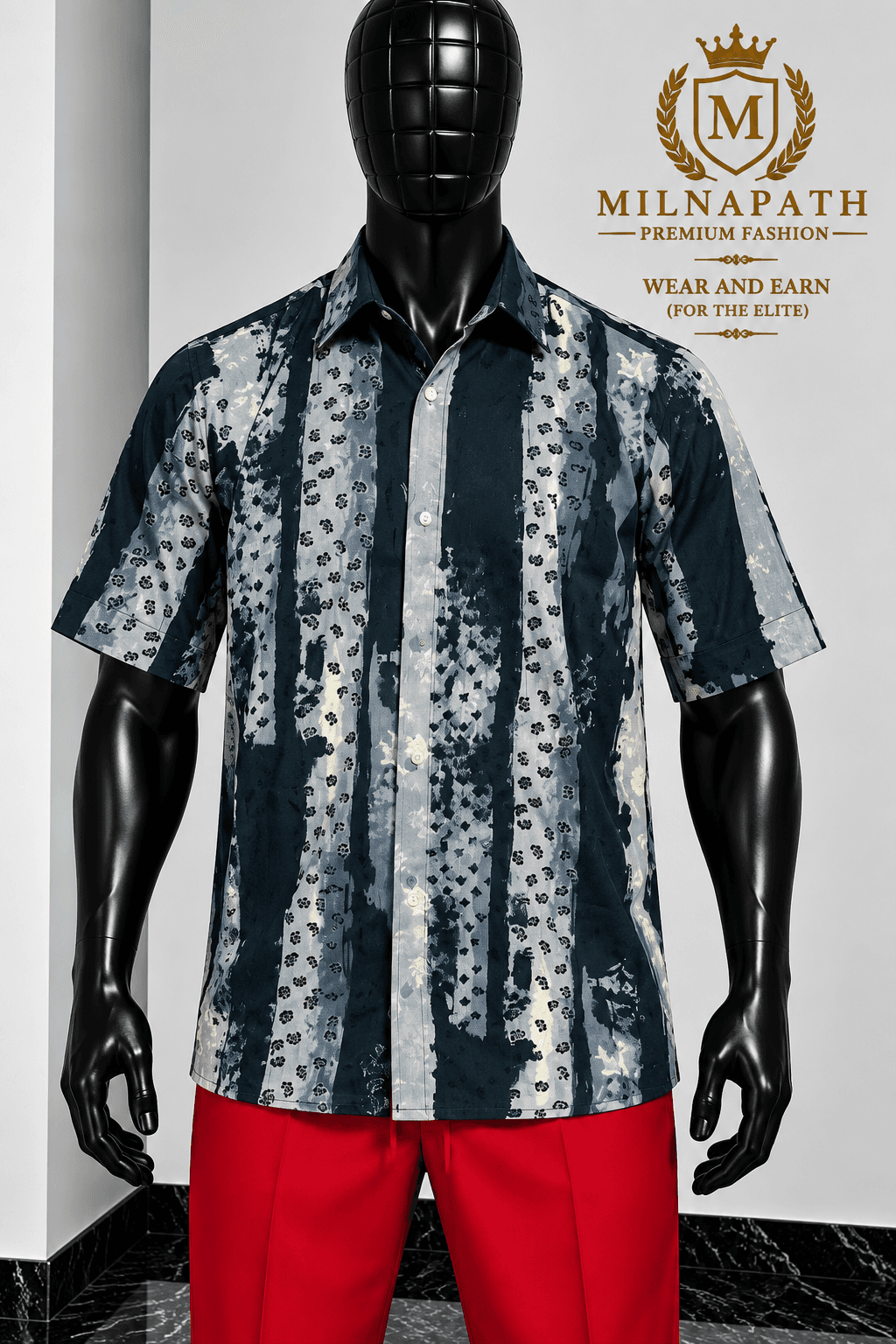 Midnight Brushstroke Shirt