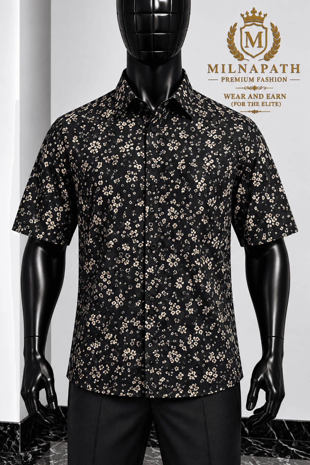 Regal Floral Patterned Shirt