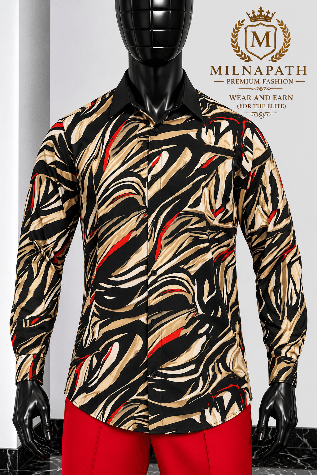 Dramatic Abstract Shirt