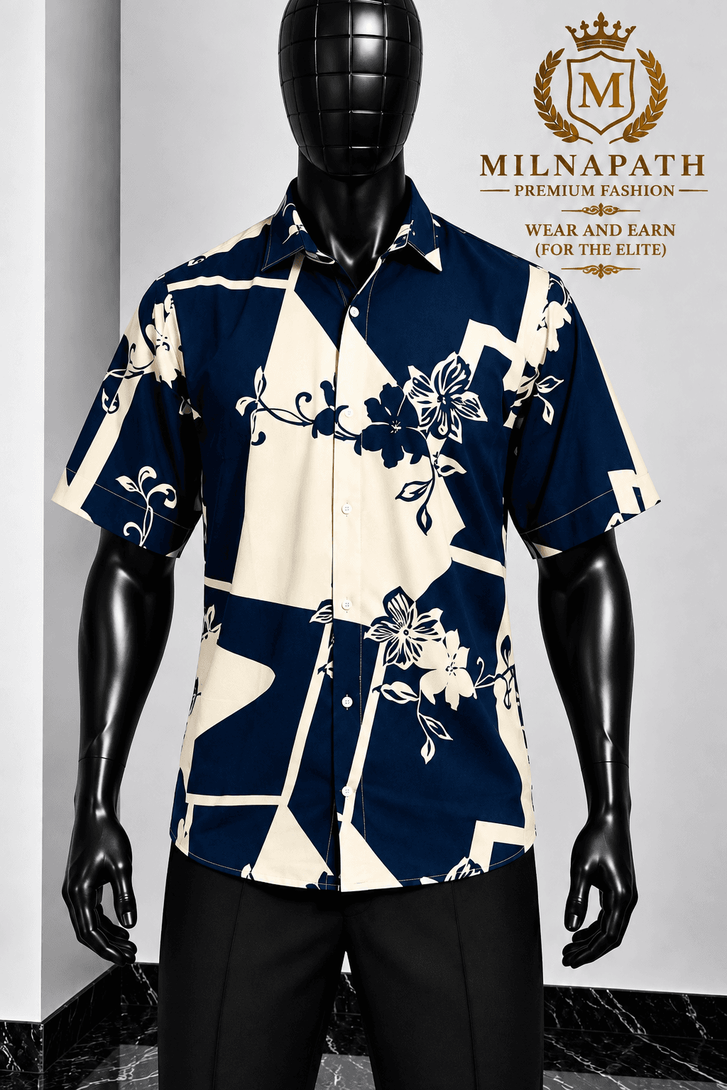 Classic Floral Geometric Shirt